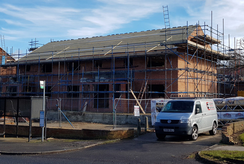 New flats on Yoden Road, Peterlee, Co Durham